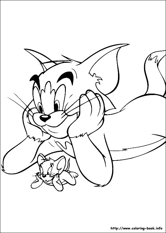 Tom and Jerry coloring picture